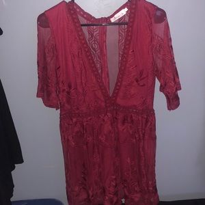 Maroon trendy dress!!